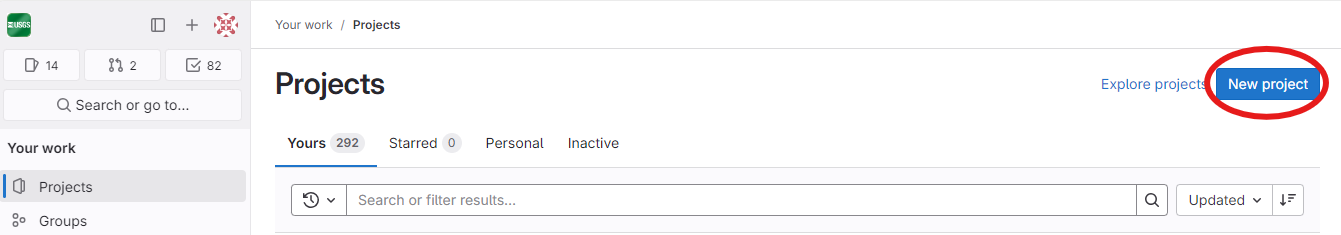 Creating a Project on GitLab (Step 1)