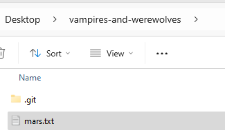 mars.txt shown in File Explorer